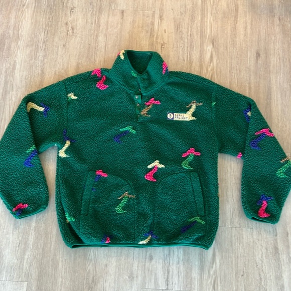 Parks Project Jackets & Blazers - Rare Parks Project Dancing Shrooms Trail Fleece Pullover